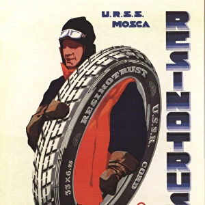 Advertising Poster for the Rubber trust. USSR. Moscow, 1929
