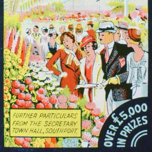 Advert for the Southport Flower Show, Lancashire, 1936