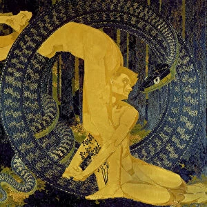 Adam and Eve. Artist: Giacometti, Augusto (1877-1947)