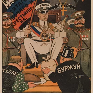 Admiral Kolchak, 1919. Artist: Deni (Denisov), Viktor Nikolaevich (1893-1946)