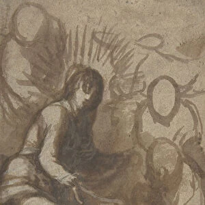 Adoration of the Shepherds(?), 16th century. Creator: Anon