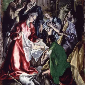 Adoration of the Shepherds, painting by El Greco