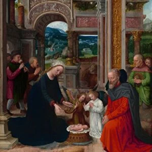 The Adoration of the Shepherds, probably 1520 / 1540. Creator: Adriaen Isenbrandt