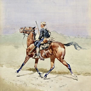 The Advance Guard, ca. 1888. Creator: Frederic Remington