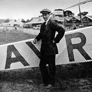 The Aerial Derby: the pilot of the Avro, Mr FP Raynham, 1913 (1934). Artist: Flight Photo