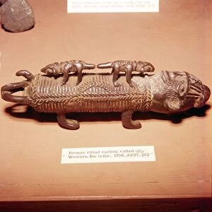 African Bronze Ofo Ritual Casting, Western Ibo