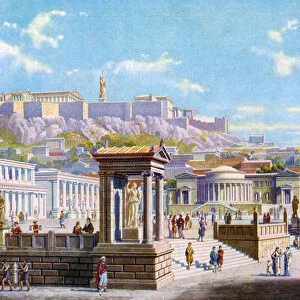The agora below the Acropolis, Athens, Greece, 1933-1934