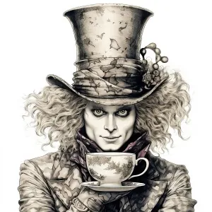 AI IMAGE - The Mad Hatter, from Alice in Wonderland, 2023. Creator: Heritage Images. AI IMAGE - The Mad Hatter, from Alice in Wonderland, 2023. Creator: Heritage Images AI IMAGE - The Mad Hatter, from Alice in Wonderland, 2023. Creator: Heritage Images. AI IMAGE - The Mad Hatter, from Alice in Wonderland, 2023. Creator: Heritage Images