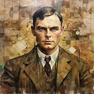 Print of a digital portrait in the style of 1950s art Print of a digital portrait in the style of 1950s art