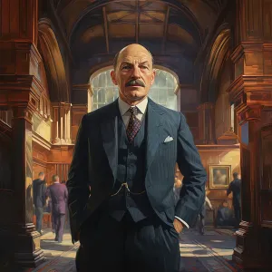 Clement Attlee Print, 1950s Portrait Clement Attlee Print, 1950s Portrait