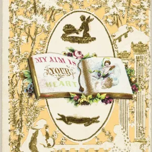 My Aim is Your Heart (valentine), 1840 / 49. Creator: John Windsor