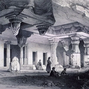 Ajunta (sic), Vihara Cave Number Seven. Artist: Thomas Colman Dibdin