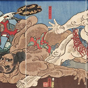 Akazawayama ozumo (Grand Sumo Tournament on Mount Akazawa), 1858