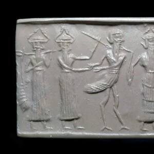 Akkadian cylinder-seal impression