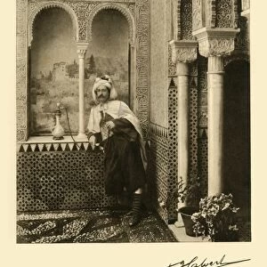 Albert Frederick Calvert in the Alhambra, Granada, Spain, 1907. Creator: Unknown
