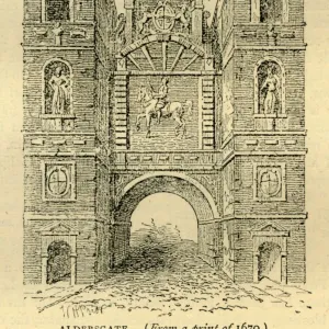 Aldersgate, 1670, (c1872). Creator: Unknown