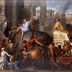 Alexander Entering Babylon (The Triumph of Alexander the Great). Artist: Le Brun, Charles (1619-1690)