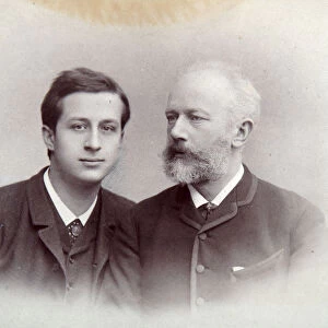 Alexander Siloti, Russian pianist and conductor, and Peter Tchaikovsky, Russian composer, 1888