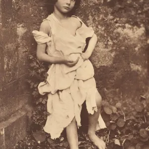 Alice Liddell as The Beggar Maid, 1858. Creator: Lewis Carroll