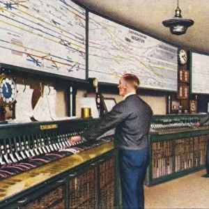 All-electric signal box, 1938