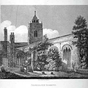 All Hallows-by-the-Tower Church, London, 1810. Artist: William Pearson