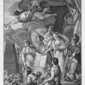 Allegory of the Empress Catherine II with the Text of Nakaz (Instructions)