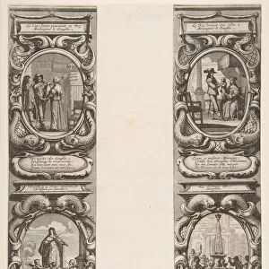 Almanach for 1639: Louis XIII and Anne of Austria entrusting the Kingdom