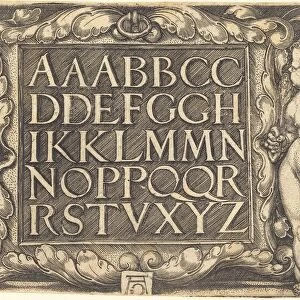 Alphabet, c. 1525 / 1555. Creator: Heinrich Aldegrever