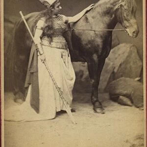 Amalie Materna (1844-1918) as Brunnhilde in Opera Der Ring des Nibelungen by R. Wagner, 1876