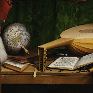 The Ambassadors (Detail), 1533. Artist: Holbein, Hans, the Younger (1497-1543)