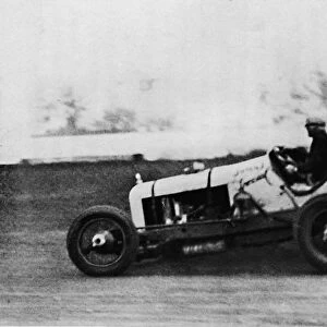 American Speedway Racing - Jack Ericson, turning on three wheels, 1937