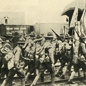 American troops, First World War, 1917, (c1920). Creator: Unknown