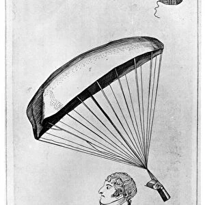 Andre Jacques Garnerin, French aeronaut and the first parachutist, c1802 (1910)
