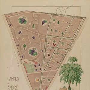 Andre Parmentier Garden, c. 1936. Creator: Helen Miller