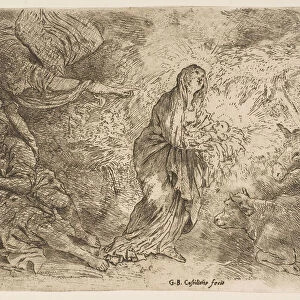 The angel awakening Joseph to the presence of the Virgin and Child, ca. 1645-49