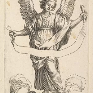Angel with a Banderole. Creator: Claude Mellan