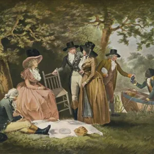 Anglers Repast, 1789, (1902). Artist: William Ward Anglers Repast, 1789, (1902). Artist: William Ward