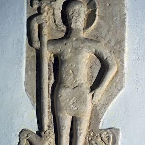 Anglo-Saxon carving of Christ, 11th century