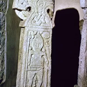 An Anglo-Scandinavian Cross showing a warrior, c. 10th century