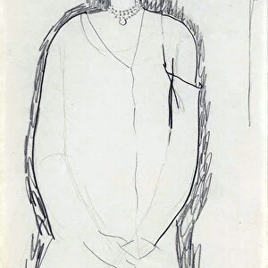 Anna Akhmatova, 1911. Artist: Modigliani, Amedeo (1884-1920)