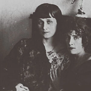 Anna Akhmatova and Olga Glebova-Sudeikina, 1914