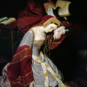 Anne Boleyn in the Tower of London. Artist: Cibot, Edouard (1799-1877)