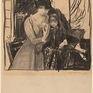 Anne and Her Mother, 1917. Creator: George Wesley Bellows