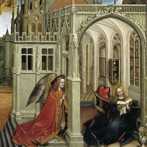 The Annunciation, 1418-1419. Artist: Campin, Robert (ca. 1375-1444)