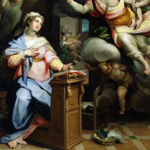 The Annunciation, 1560s. Artist: Orazio Samacchini