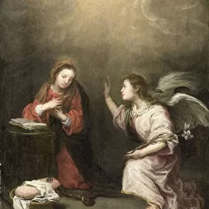 The Annunciation, 1700-1800. Creator: Bartolomé Esteban Murillo (follower of)