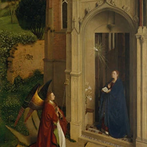 The Annunciation, ca. 1450. Creator: Petrus Christus