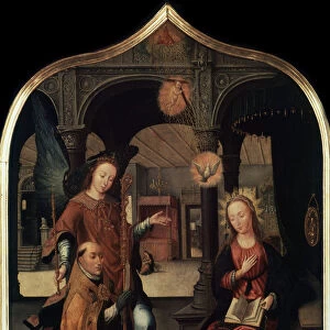 The Annunciation, (Triptych, Central panel), 1517. Artist: Jean Bellegambe