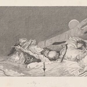 Anxieties (Angste), 1878 / 1880. Creator: Max Klinger