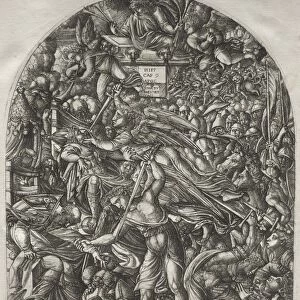 The Apocalypse: The Angel Sounding the Sixth Trumpet, 1546-1556. Creator: Jean Duvet (French